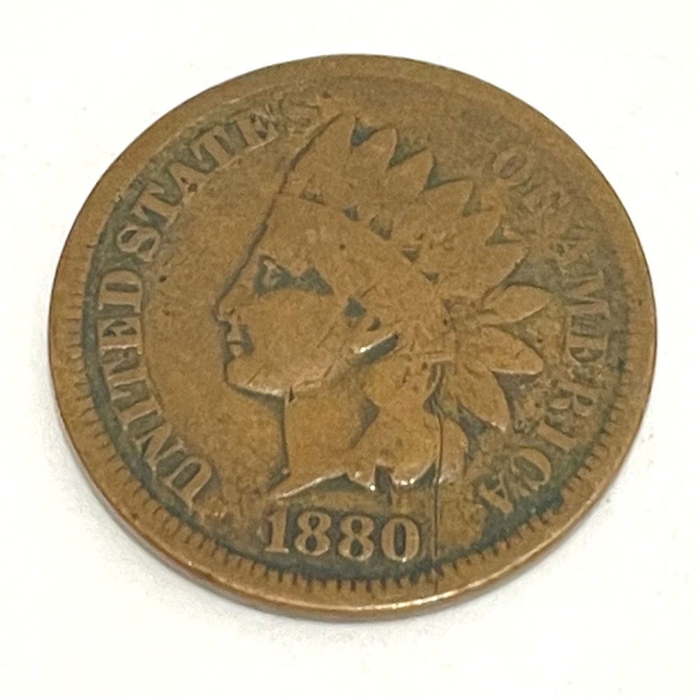 1880 Indian Head Penny Amazing Condition